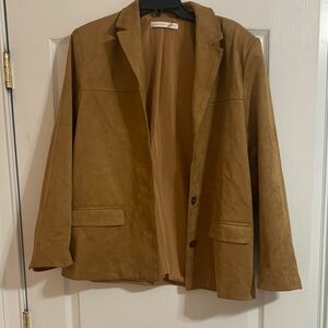 Altar'd State Camel Tan Suede Blazer